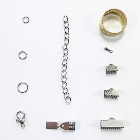 Expo International Jewelry 10 Rhodium Plated Items | Rhodonite Findings Kit...