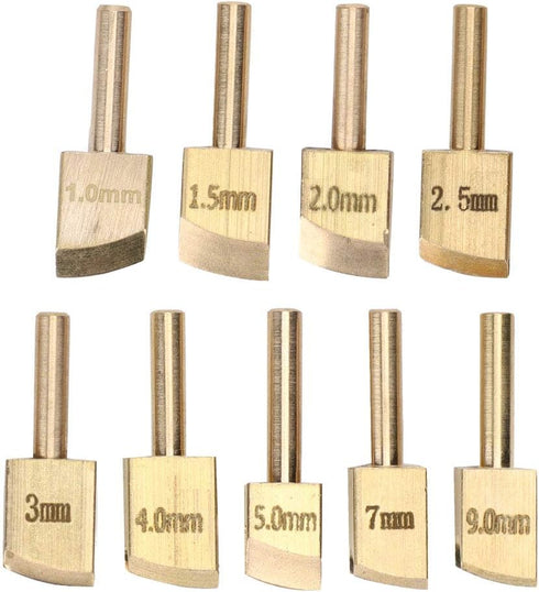 HEEPDD 9Pcs Leather Soldering Tip, Electric Soldering Iron Head Brass Soldering Iron Tip 1mm 1.5mm 2mm 2.5mm 3mm 4mm 5mm 7mm 9mm...