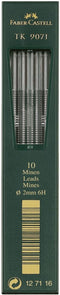 Faber-Castell TK 9400 Clutch Drawing Pencil Leads 6H Pack of 10...