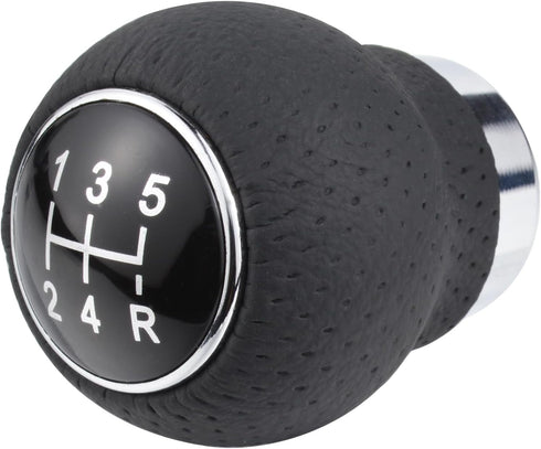 Abfer 5 Speed Shifter Knob Car Stick Gear Lever Shifting Knobs Shift Ball Replacement for Most Manual Vehicle Truck (Black)...
