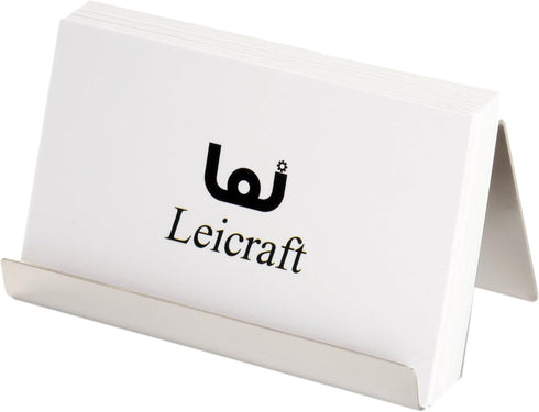 Metal Business Card Holder for Desk, Stainless Steel Card Organizers and Office Desk Accessories for Men and Women...