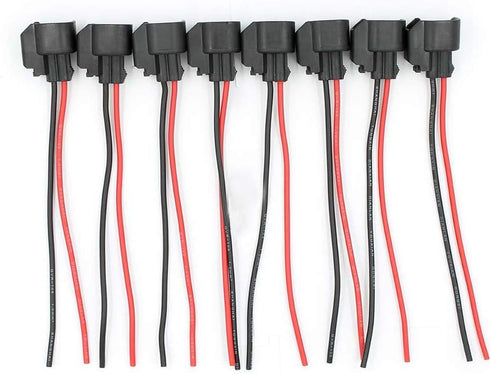 8 Pcs Fuel Injector Connector Pigtail Wire EV6 EV14 USCAR Fit for Dodge LS2 LS3 GM Ford...