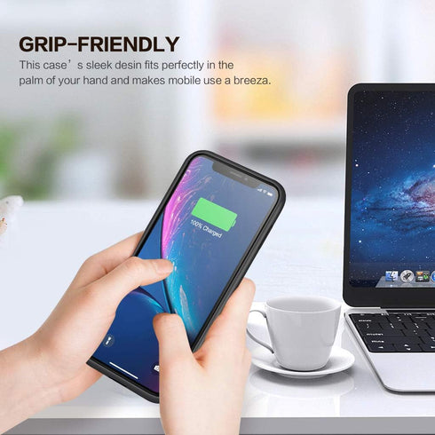 Battery Case for iPhone XR, 6800mAh Portable Charging Case for iPhone XR Rechargeable Backup External Battery Pack Extended Battery Protective Cha...