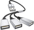 3 in 1 USB Splitter Cable, Portable USB 2.0 Hub for Charging, Data Transfer, Laptop, Mac......