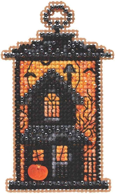 Moonstruck Manor Beaded Counted Cross Stitch Ornament Kit Mill Hill 2019 Autumn Harvest MH181923...