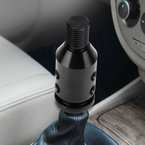 Shifter Knob Adapter, Universal Car Shift knob Adapter Aluminum Gear Lever Adapter Gear Shift Knob Adapter for Non-Threaded Shifters M12X1.25 (Bla...