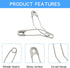 120Pcs 1-1/2 Inch Curved Safety Pins, Quilting Basting Pins Versatile and Sturdy Nickel-Plated Steel Pins for Precise Quilting...