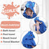 MICHLEY Animal Face Hooded Baby Towel Cotton Bathrobe for Boys Girls 0-6 Year Blue...