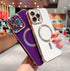 Case for iPhone 14 Pro Max Case Compatible with MagSafe Camera Protector Plating Gold Edge Soft TPU Shockproof Case for iPhone 14 Pro Max Case (6....