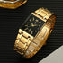 WWOOR Square Watches for Men Stainless Steel Mens Square Watch with Date Original Waterproof Analog Quartz Fashion Business Casual Wristwatch...