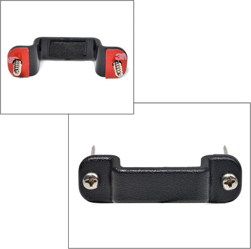TWAYRDIO Dashboard Mount Holder for Handheld Radio and Speaker Microphone Mic, Clip Hook with Screws for BaoFeng Motorola Talkabout Midland Retevi...