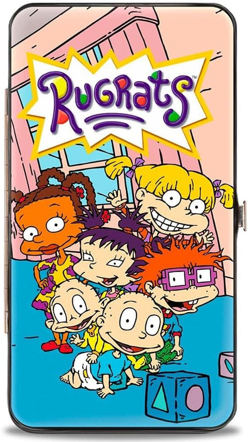 rugrats womens Buckle-down Hinge - Group Pose Wallet, Multicolor, 7 x 4 US...
