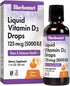 Bluebonnet Nutrition Liquid Vitamin D3 Drops 5000 IU, Aids in Muscle and Skeletal Growth, D3, Non GMO, Gluten Free, Soy Free, Dairy Free, Kosher, ...