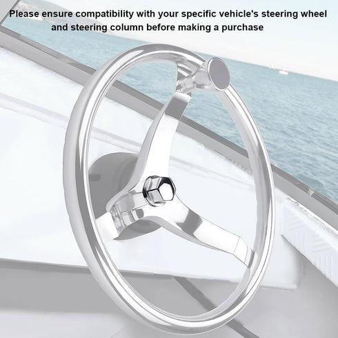 Steering Wheel Center Nut for 1/2"-20 or 5/8"-18 Boat Manual Helms System, 316 Stainless Steel (5/8”-18)...