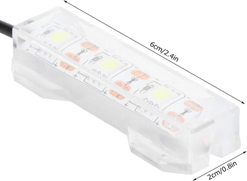 GLOGLOW Aquarium Light, Soft USB Small Aquarium Water Plant Light Light Weight Desktop Fish Tank Mini Decoration LED Lamp 6x2cm/2.4x0.8in...