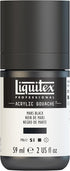 Liquitex Professional Acrylic Gouache, 2-oz (59ml) Bottle, Mars Black...