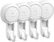 Marchpower Shower Suction Cup Hooks - 4 Pack Reusable Heavy Duty Vacuum Suction Hook for Inside, Waterproof Bathroom Wall Bathtub Loofah Hook, Str...
