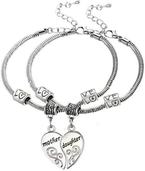 Infinity Collection Mother Daughter Bracelets (2pcs) - Mother Daughter Jewelry Set- Gift for Mom or Daughter...