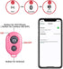 Wireless Camera Shutter Remote Control for Smart Phones- Compatible with iOS/Android (Pink+Green+White+Black)...