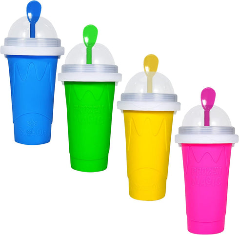 Slushy Cup, TIK TOK Slushie Maker Cup Frozen Magic Squeeze Cup, Ice Cream Maker Cup, Cool Stuff Trending Tiktok Items Homemade DIY Cool Gadgets wi...
