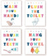 InSimSea Wall Art Prints Poster Funny Bathroom Signs Prints, Bathroom Quotes and Sayings Art Pictures Artwork, Kids Aesthetic Room Wall Decor, set...