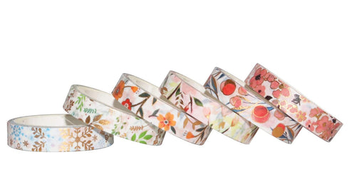YUBBAEX Floral Gold Washi Tape Set VSCO Foil Masking Tape Decorative for Arts, DIY Crafts, Journal Supplies, Planners, Scrapbook, Card/Gift Wrappi...