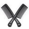 2PCS Large Wide Tooth Comb, Shower Combs, Hair comb for wet curly hair, Durable Hair Brush for Best Styling and Professional Hair Care(2Black)...