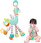 Koty Baby Hanging Toys, Plush Animals Baby Rattle Crinkle Squeaky Toys, Car Seat Stroller Mobile Toys for 0 3 6 9 12 Months, Sensory Learning Toys...