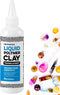 4oz. Translucent Liquid Polymer Clay Bakes to Solid - Oven Bake Clay for Jewelry, Mixed Media, Home Decor, and More - Easy to Use Clear Polymer Cl...