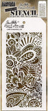 Tim Holtz Stencils Set - Doodle Art 1, Doodle Art 2 and Bouquet - 3 Item Bundle...