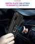 Military Grade Drop Impact for Samsung Galaxy S21 Plus Case 360 Metal Rotating Ring Kickstand Holder Armor Heavy Duty Shockproof Case for Galaxy S...
