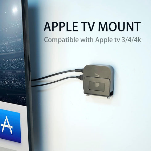 Monzlteck Adjustable Small Device Wall Mount Holder for Apple TV,ROKU,Router,Modem and Other Media Players...