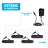 4 Pack 10ft/3M DC Power Extension Cable,12V DC 5.5mm*2.1mm Power Adapter Cord for 12V CCTV Security Camera, DVR, NVR, Baby Monitor, LED Strip Stri...