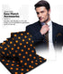 Vittorio Farina Premium Satin Polka Dot Necktie & Pocket Square Set for Men - Matching Men's Tie Set...
