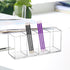 Acrylic Pen Holder Clear Pencil Organizer Makeup Brush Holder Countertop Desk Accessory Storage (4 Compartments)...