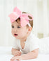 jollybows 20pcs Baby Girls Grosgrain Ribbon Hair Bows Headbands 6" Elastic Hair Band Hair Accessories for Infants Newborn (Multicoloured 6“ Bows E...