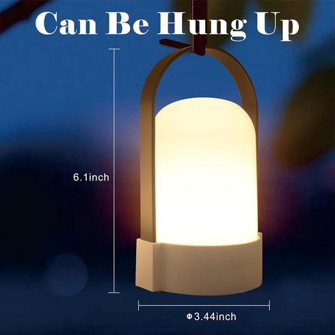 LED Outdoor Rechargeable Lantern Table Lamp Camping Lanterns Small Lanterns Battery Powered Portable Lantern Night Light Desk Lamp Cordless Lamp P...