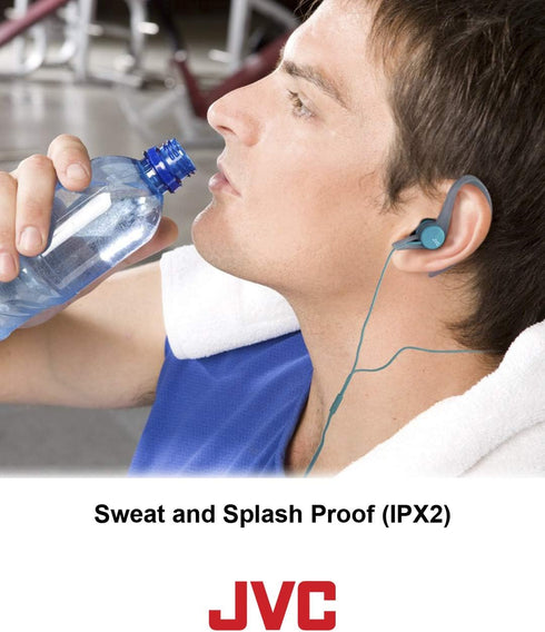 JVC HAECX20B Sports Clip Inner Ear Headphones, Black......