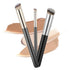 Qianyu 3 Pcs Kabuki Foundation Contour Brushes for Liquid Makeup Under Eye Nose Contour Setting Kabuki Brushes for Blending Liquid Cream Powder Co...