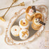 Sooyee Decorative Tray - White and Gold Mirror Tray for Bathroom Vanity, Dessert & Coffee Table, Home Decor with Handle...