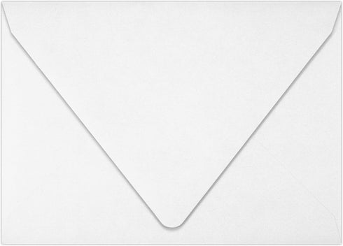 LUXPaper 4Bar A1 Contour Flap Invitation Envelopes | 3 5/8" x 5 1/8" | Bright White | 70lb. Text | 50 Qty...