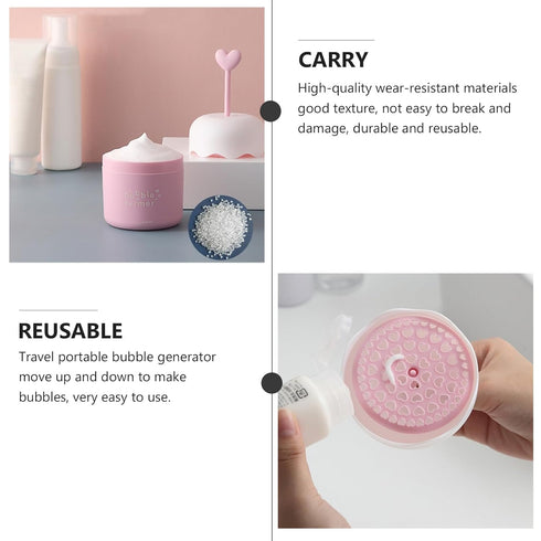 1pc Bubble Machine Manual Milk Frother Household Cleaner Tools for Face Tools for Skincare Bubble Skin Care Bubble Whipped Bottle Bubble Maker Bub...