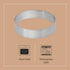 De Buyer PERFORATED TART RING, Round, in Stainless Steel, 0.75" High 9.64", Silver...