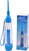 Practical Portable Water Flosser Jet Cleaning Tooth Mouth Denture Cleaner Dental Hygiene Floss Dental Manual Oral Irrigator Blue...
