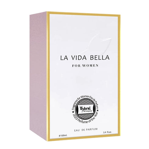 Hybrid & Company La Vida Bella Fragrance for Women Eau De Parfum Natural Spray Elegant Scent, 3.4 Fl Oz...