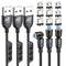 A.S 360 Magnetic Charging Cable 6ft/3Pack | Magnetic C Charger Fast Charging | Magnetic Micro USB | Magnetic Type C Cable | Magnet Charger | iProd...