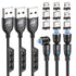 A.S 360 Magnetic Charging Cable 6ft/3Pack | Magnetic C Charger Fast Charging | Magnetic Micro USB | Magnetic Type C Cable | Magnet Charger | iProd...