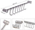 304 Stainless Steel Kitchen Utensil Racks with 7 Sliding Hooks Hangers Wall Mounted 15"...