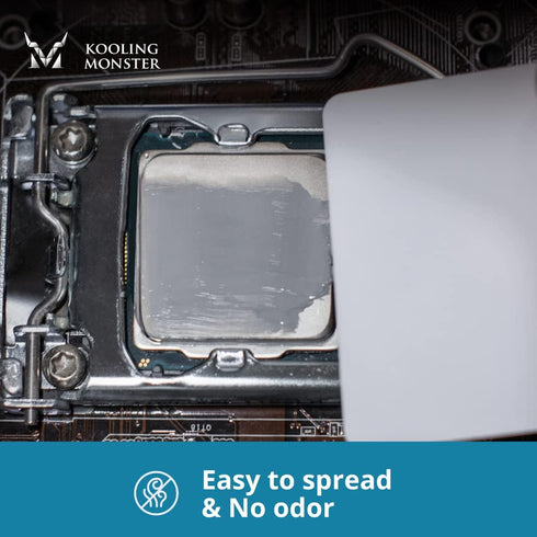 KOLD-01, High Performance Silicone Thermal Paste for Cooling All CPU/Heatsinks, Silicone Paste Designed for Easy Spreading, Inc. Gloves & Cleaning...