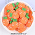 50 Pack Fruit Vegetable Plastic Charms Resin Flatbacks Buttons Polymer Clay Beads for Miniature Fairy Garden Hair Accessories Home Decorations (Ca...